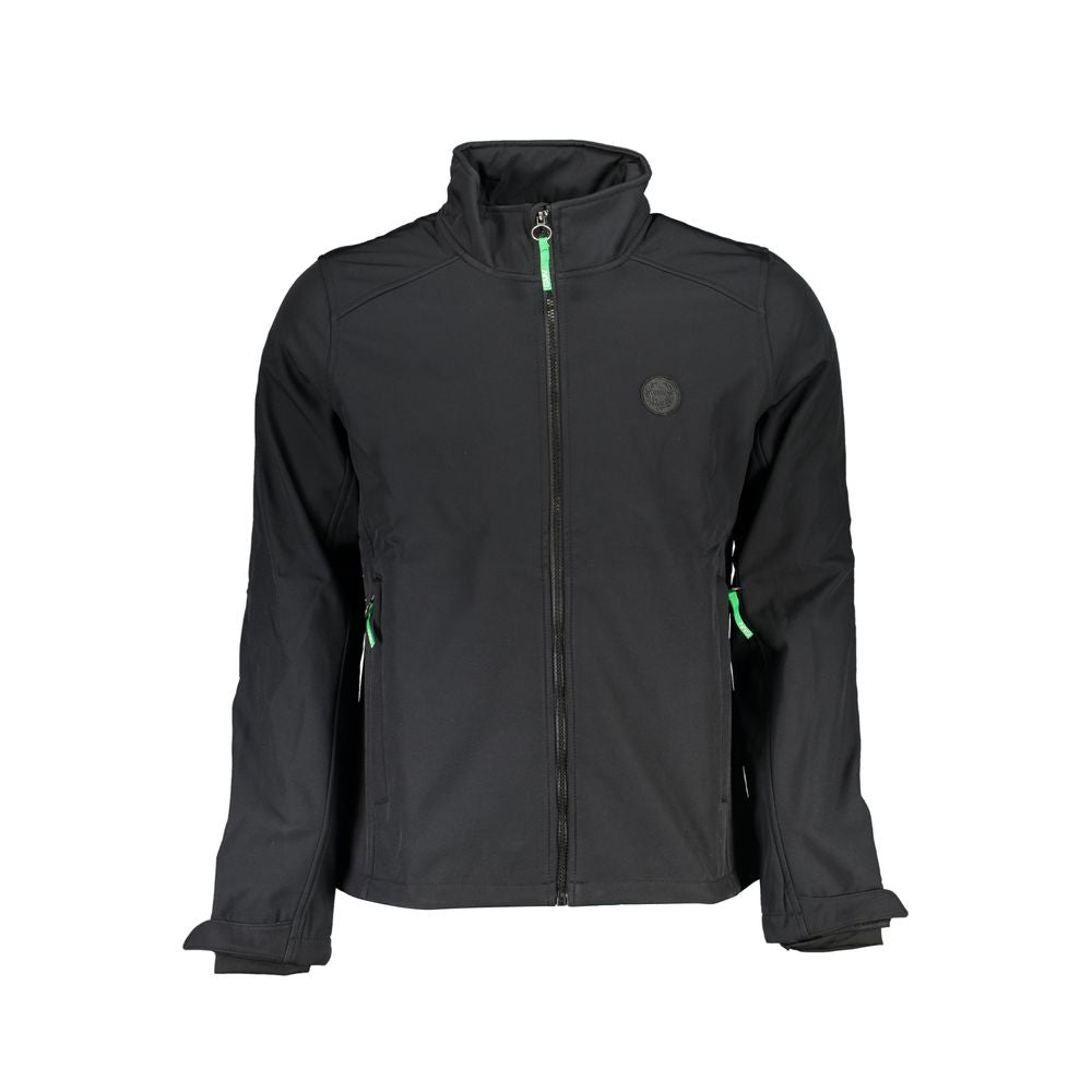 Gianmarco Venturi Black Polyester Men's Jacket - Luxe Nova