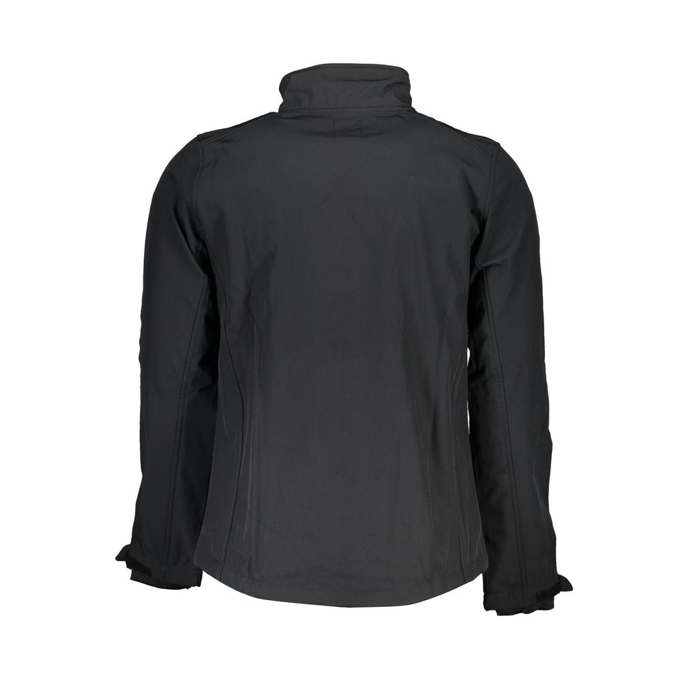 Gianmarco Venturi Black Polyester Men's Jacket - Luxe Nova