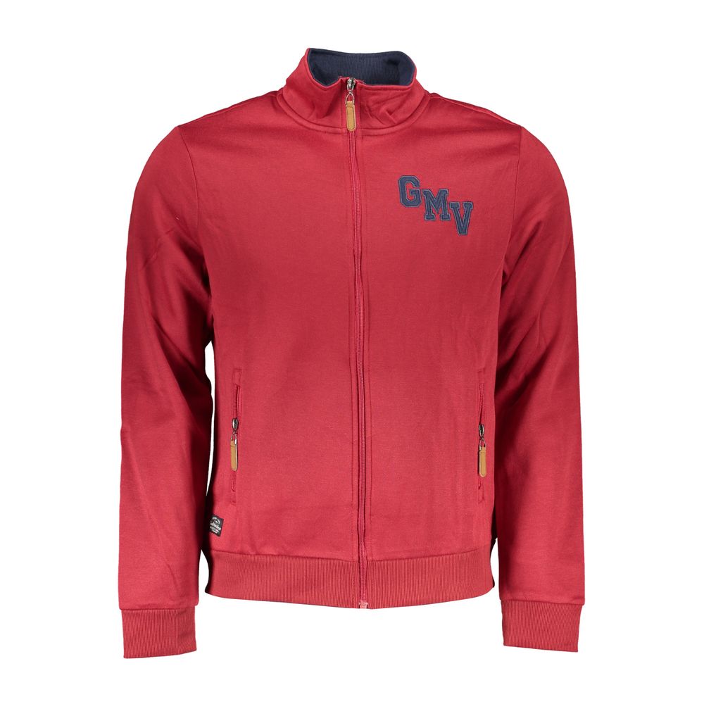 Gianmarco Venturi Red Polyester Men Sweatshirt - Luxe Nova