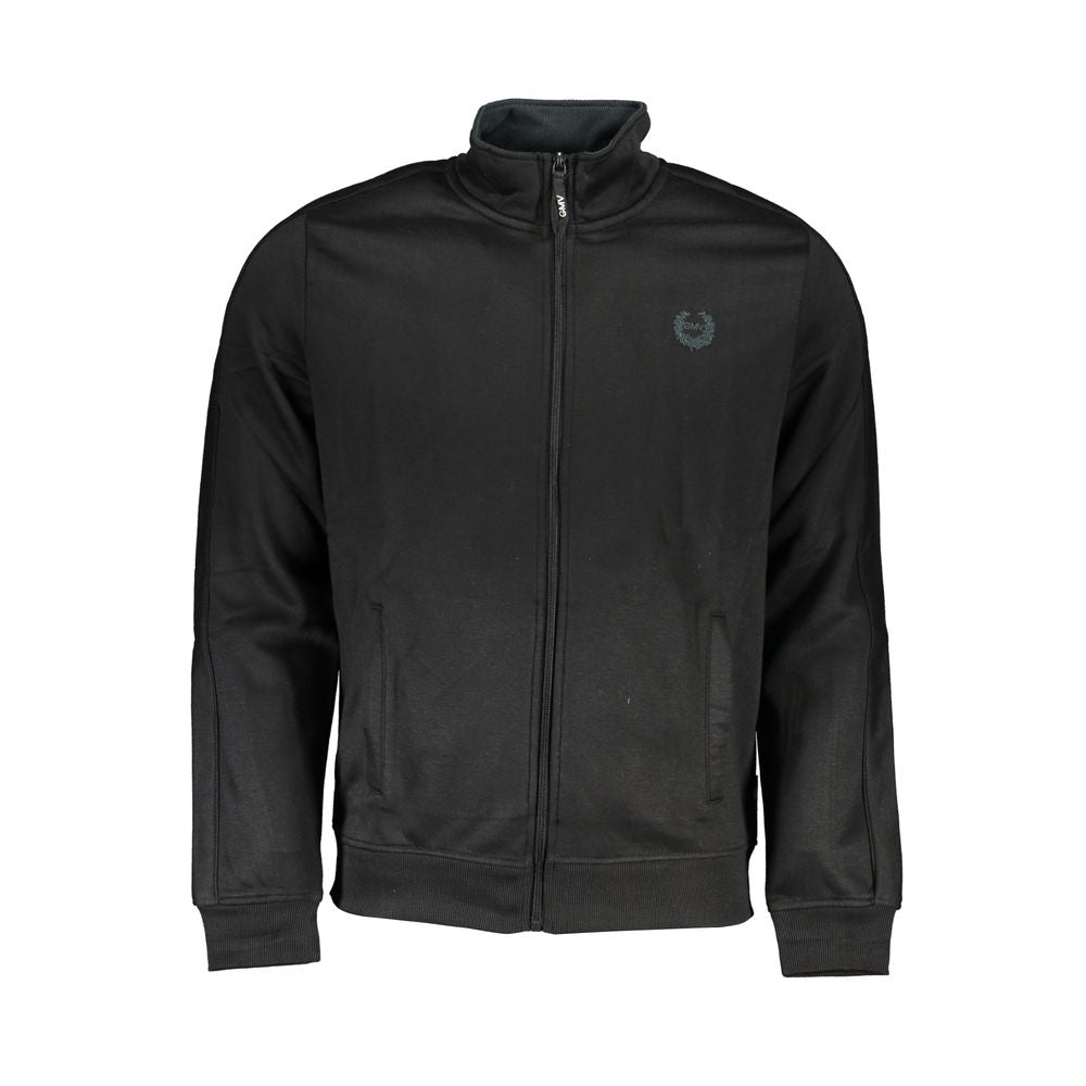 Gianmarco Venturi Black Polyester Men Sweatshirt - Luxe Nova