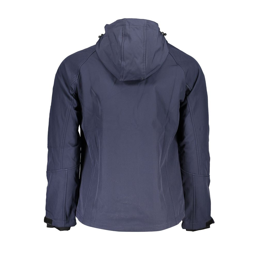 Gianmarco Venturi Blue Polyester Men's Jacket - Luxe Nova