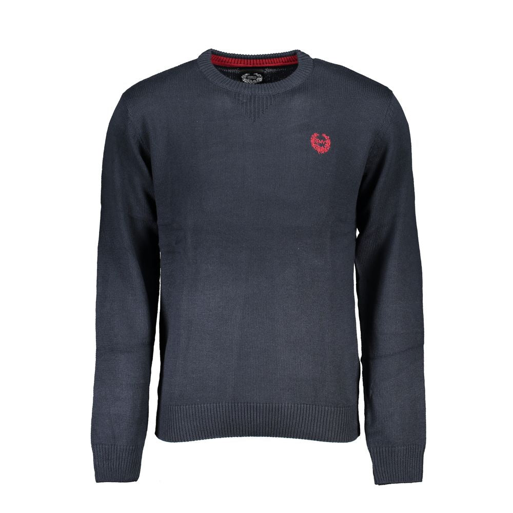 Gianmarco Venturi Blue Cotton Men's Sweater - Luxe Nova