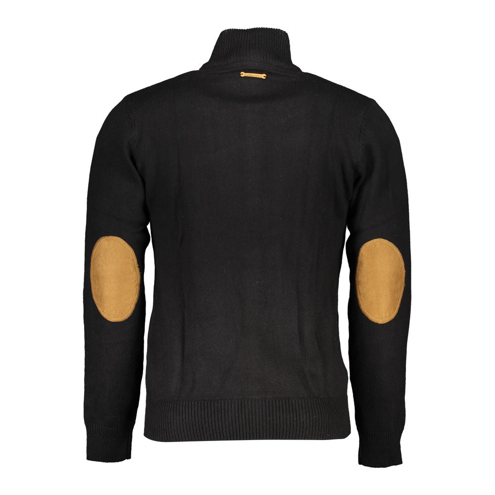 Gianmarco Venturi Black Cotton Men's Cardigan - Luxe Nova