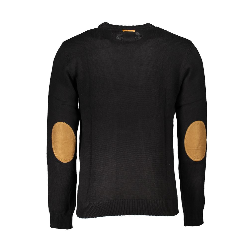 Gianmarco Venturi Black Cotton Men's Sweater - Luxe Nova