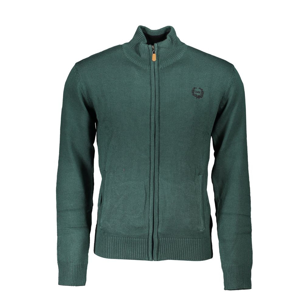 Gianmarco Venturi Verde Cotton Men Cardigan - Luxe Nova