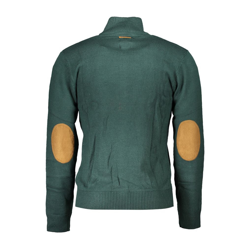 Gianmarco Venturi Verde Cotton Men Cardigan - Luxe Nova