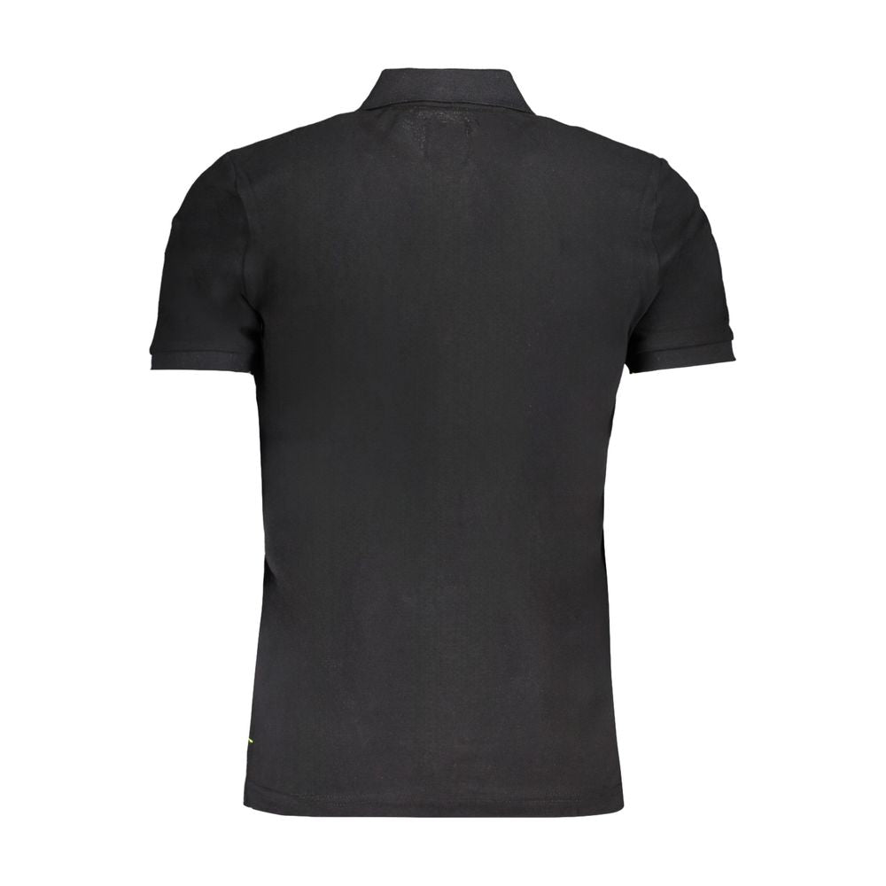 Gianmarco Venturi Black Cotton Men Polo Shirt - Luxe Nova