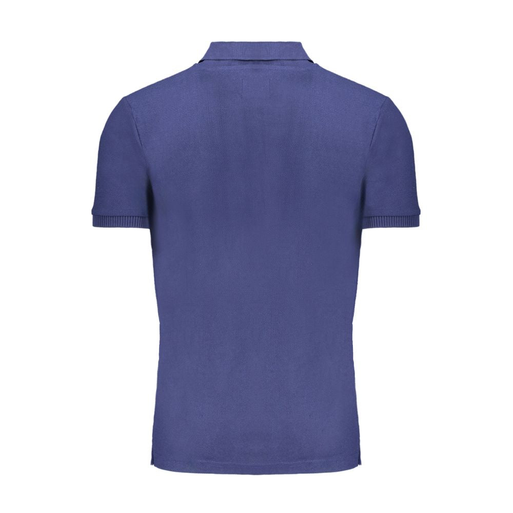 Gianmarco Venturi Blue Cotton Men's Polo Shirt - Luxe Nova
