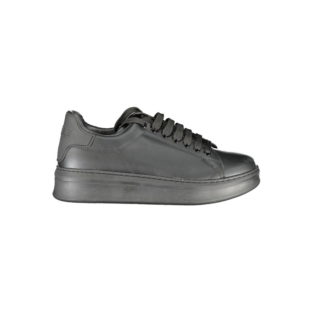 Gaelle Paris Black Polyurethane Men Sneaker - Luxe Nova