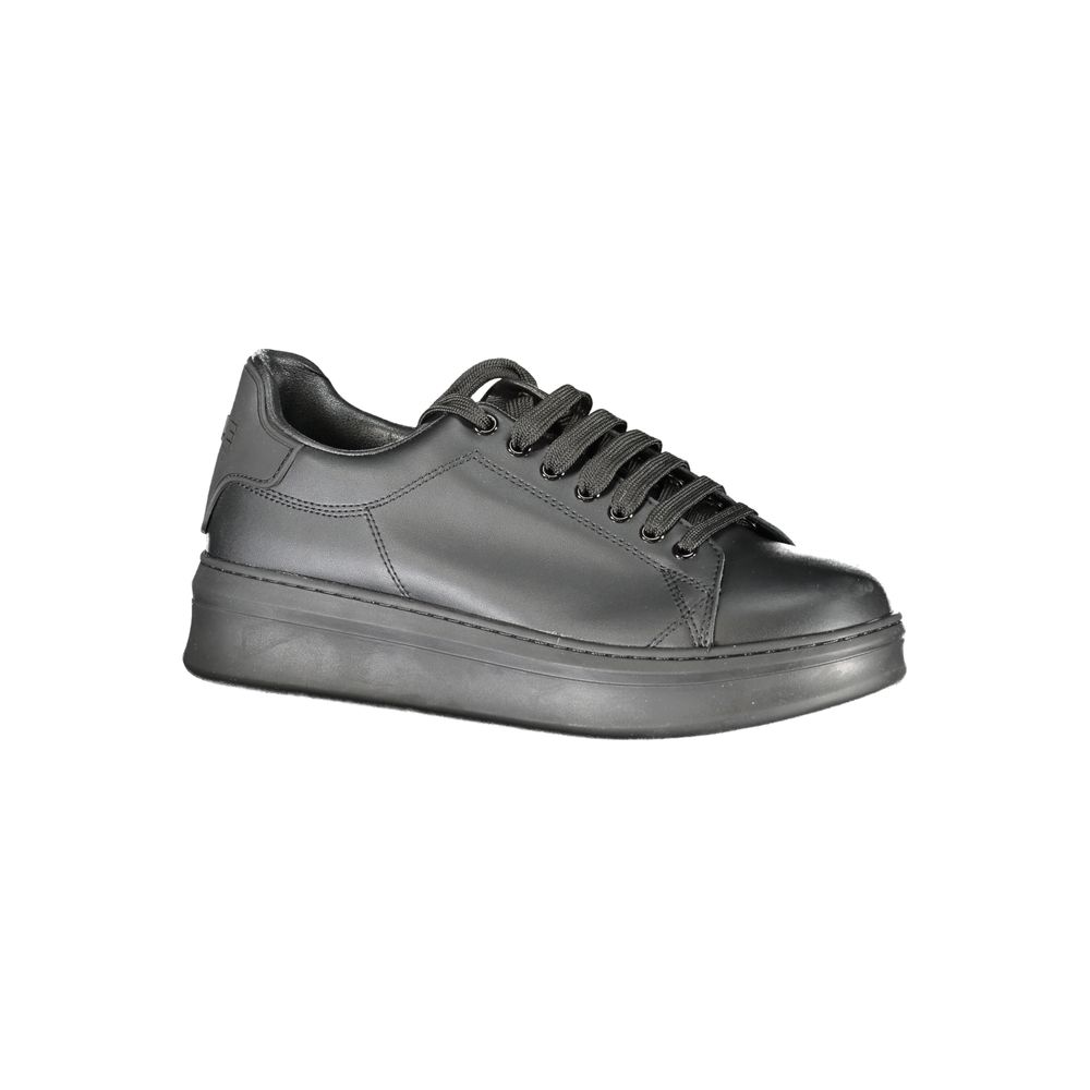 Gaelle Paris Black Polyurethane Men Sneaker - Luxe Nova