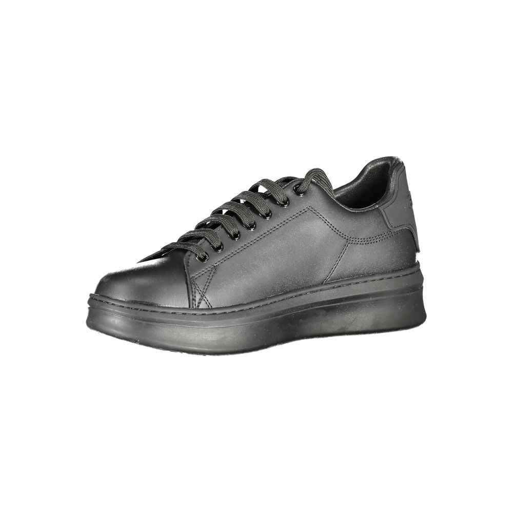 Gaelle Paris Black Polyurethane Men Sneaker - Luxe Nova