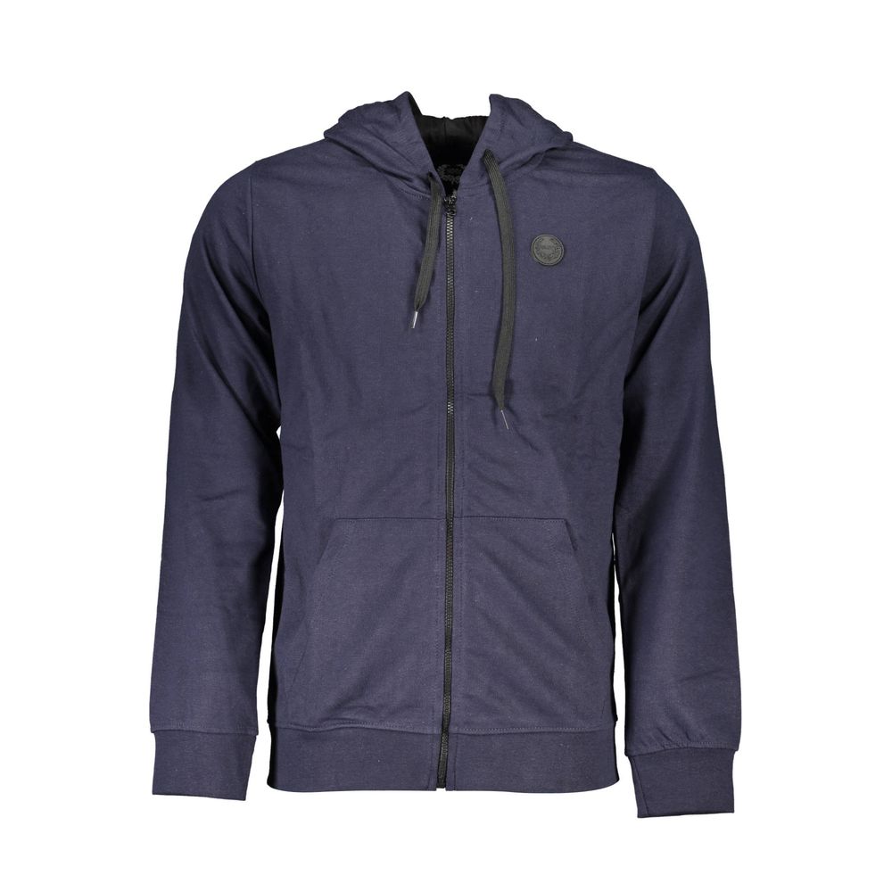 Gianmarco Venturi Blue Cotton Men's Hoodie - Luxe Nova