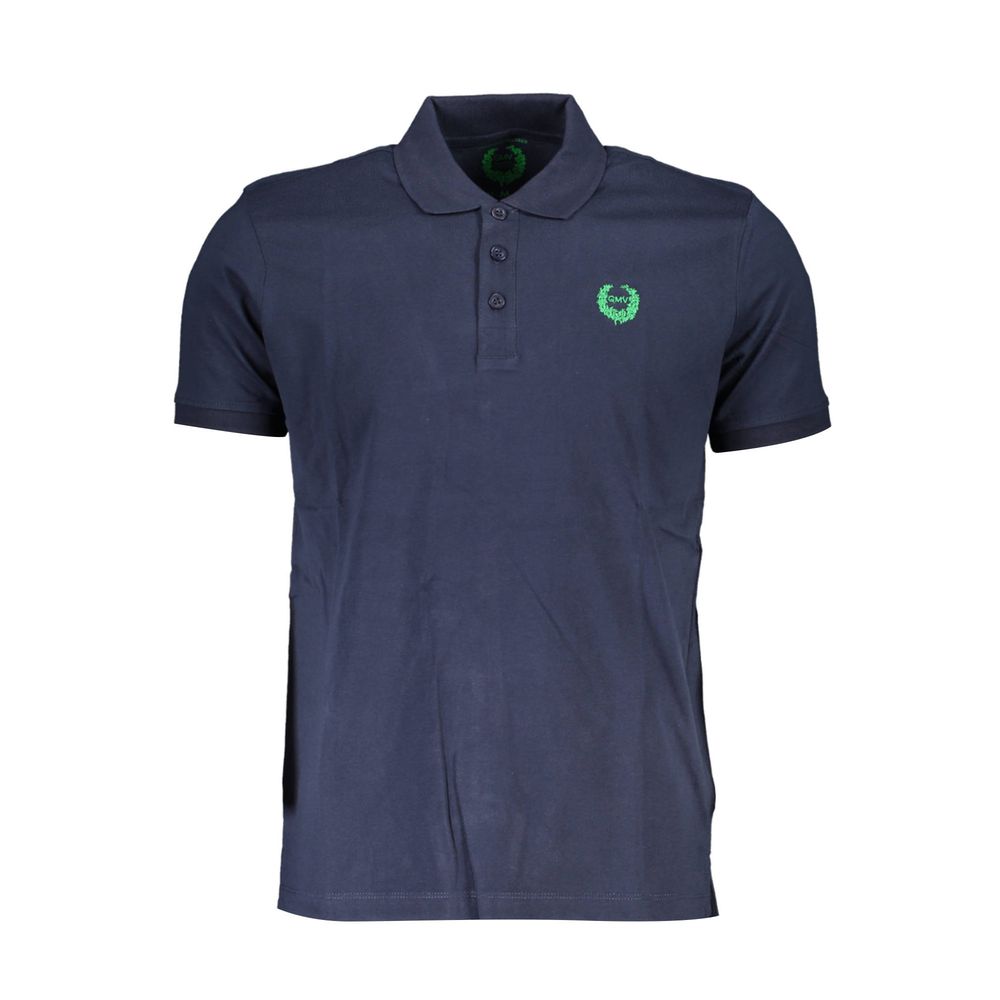 Gianmarco Venturi Blu Cotton Men Polo - Luxe Nova