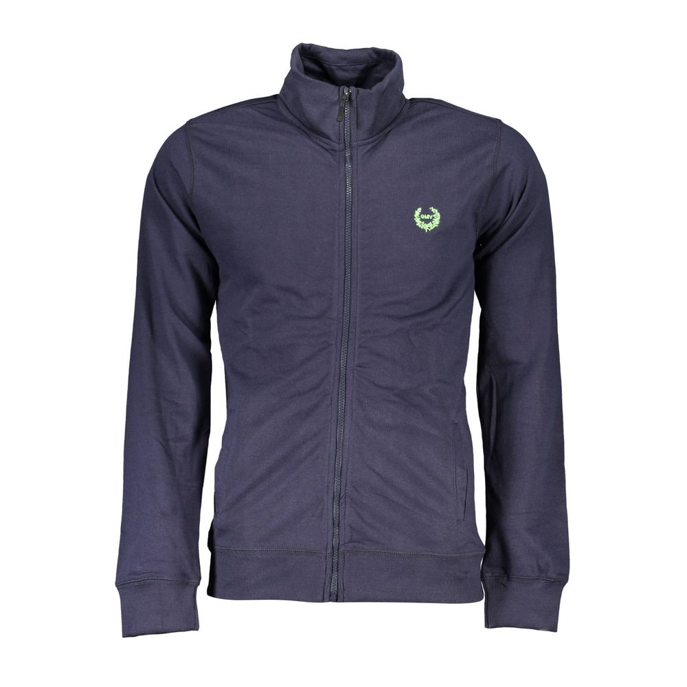 Gianmarco Venturi Blue Cotton Men's Sweatshirt - Luxe Nova