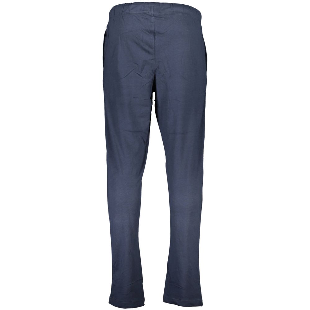 Gianmarco Venturi Blue Cotton Men's Track Pant - Luxe Nova