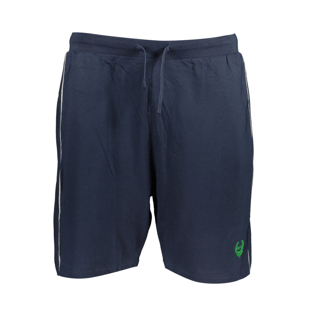 Gianmarco Venturi Blue Cotton Men's Track Pant - Luxe Nova