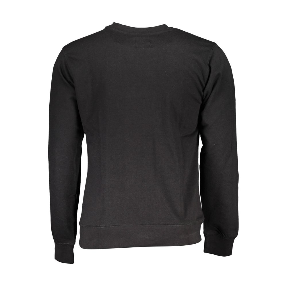Gianmarco Venturi Black Cotton Men Sweatshirt - Luxe Nova