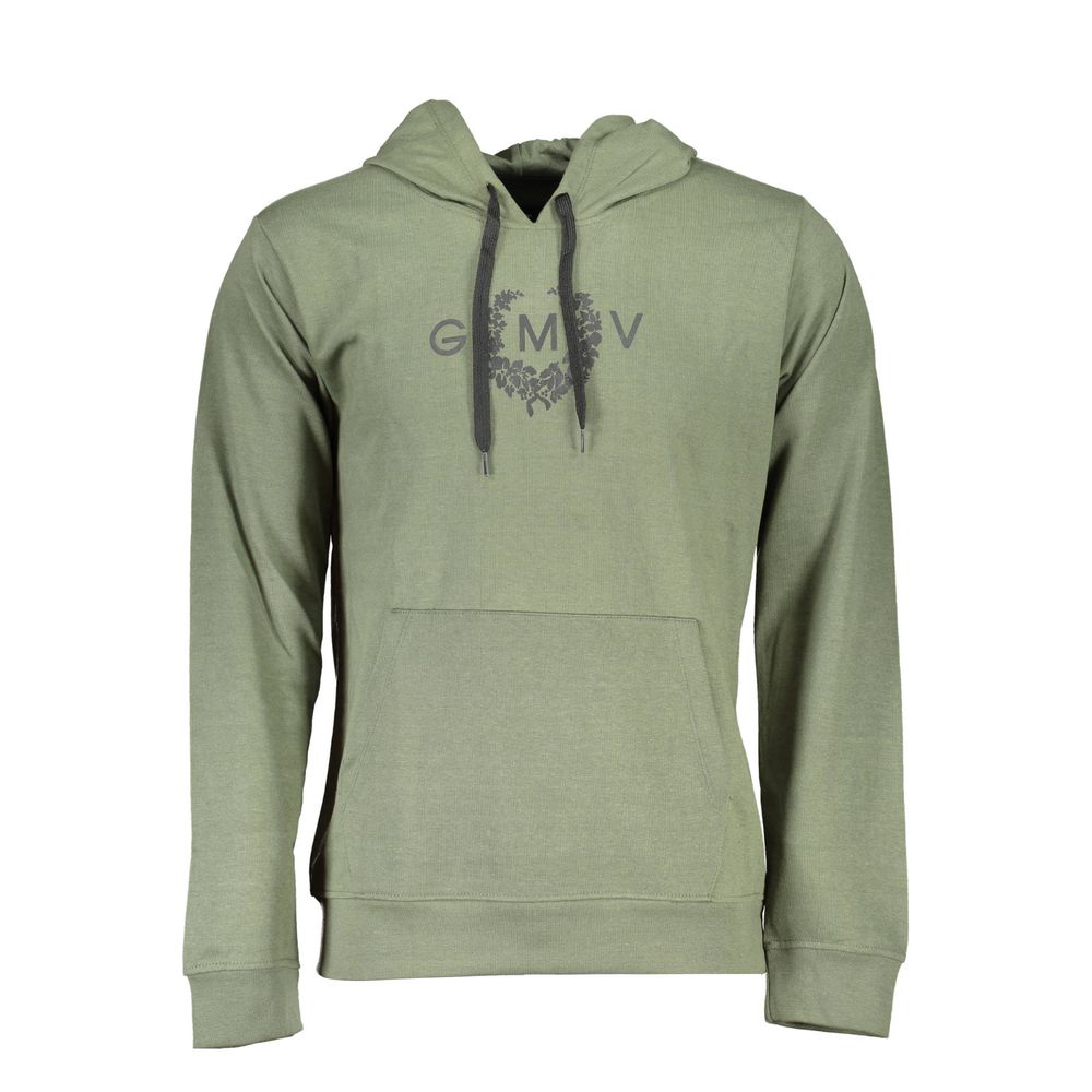 Gianmarco Venturi Verde Cotton Mens Hoodie - Luxe Nova