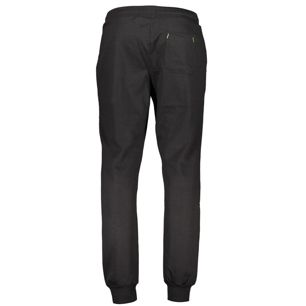 Gianmarco Venturi Black Cotton Men's Track Pant - Luxe Nova