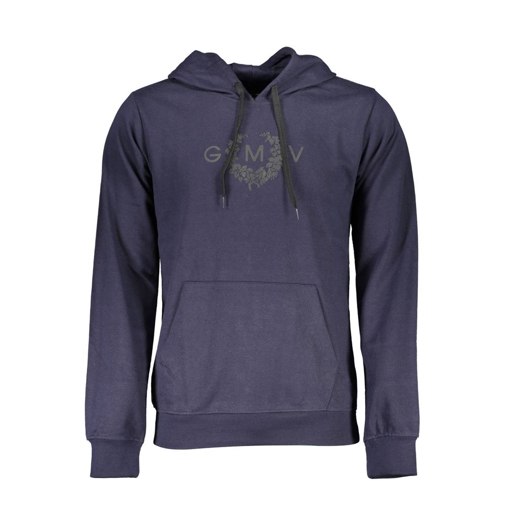 Gianmarco Venturi Blue Cotton Sweatshirt - Luxe Nova