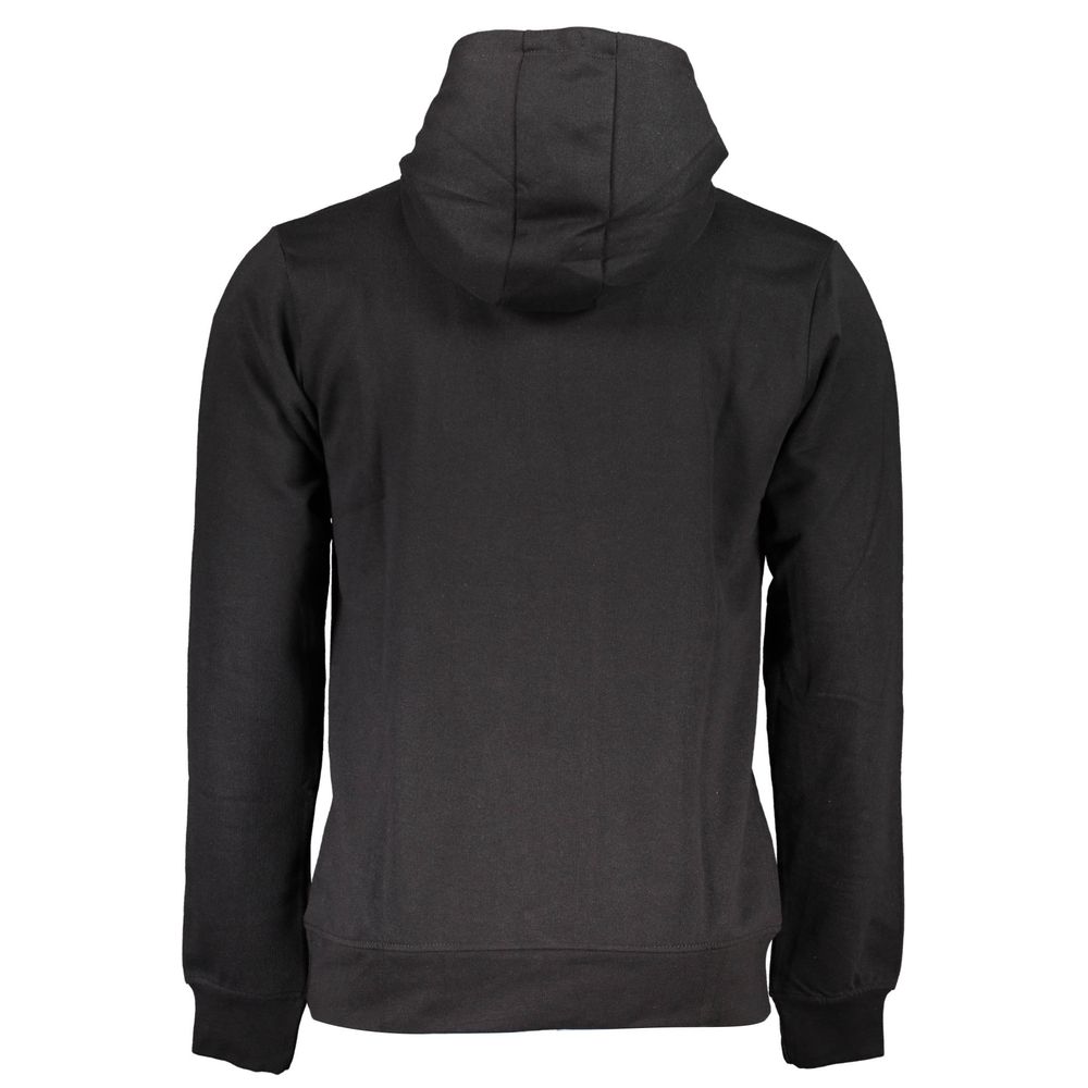 Gianmarco Venturi Nero Cotton Men Sweatshirt - Luxe Nova