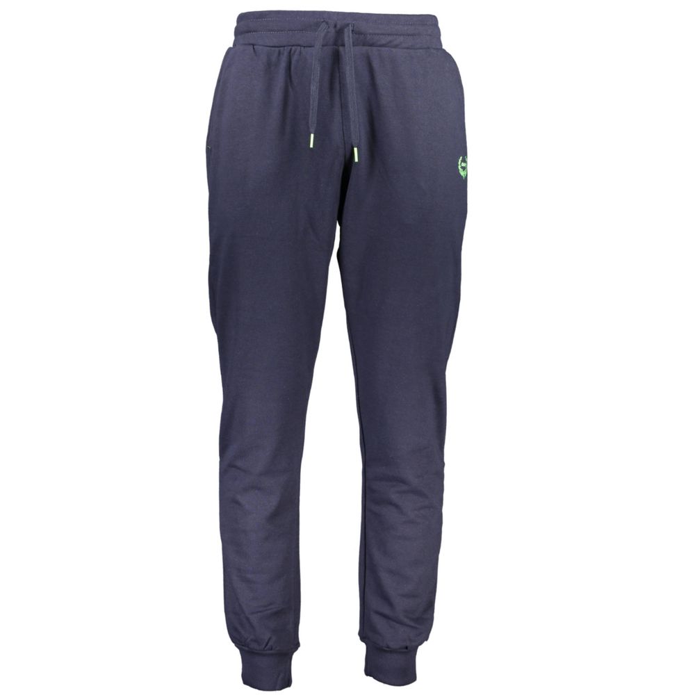 Gianmarco Venturi Blu Cotton Men's Sweatpant - Luxe Nova