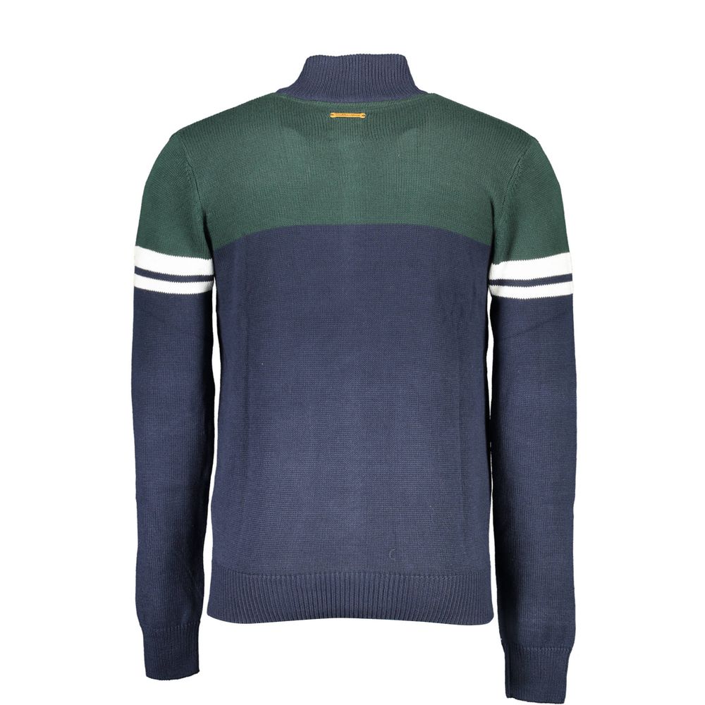 Gianmarco Venturi Blue Cotton Men's Cardigan - Luxe Nova