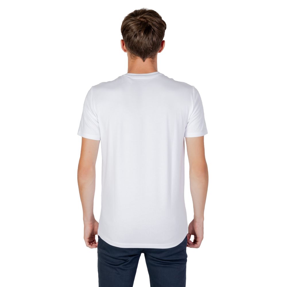 Armani Exchange White Cotton T-Shirt - Luxe Nova