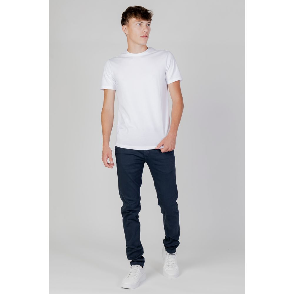Armani Exchange White Cotton T-Shirt - Luxe Nova