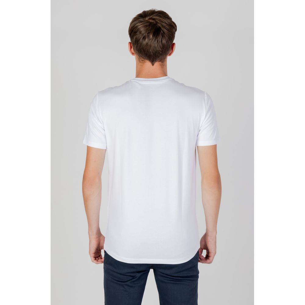 Armani Exchange White Cotton T-Shirt - Luxe Nova