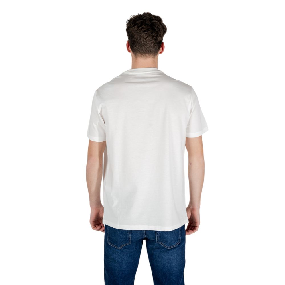 Armani Exchange White Cotton T-Shirt - Luxe Nova