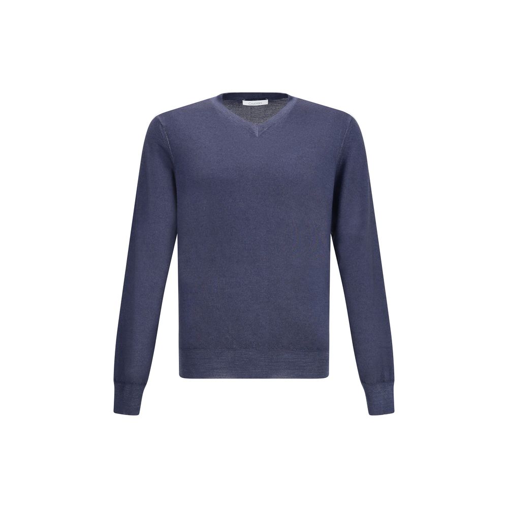 Cruciani Bicolor Cashmere Sweater - Luxe Nova