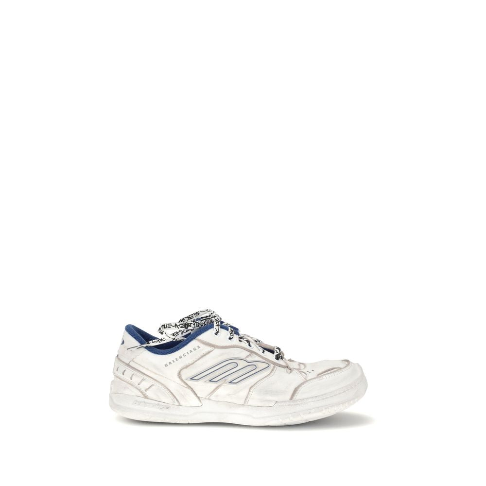 Balenciaga Gray Calf Leather Bos Taurus Athletic Sneakers - Luxe Nova