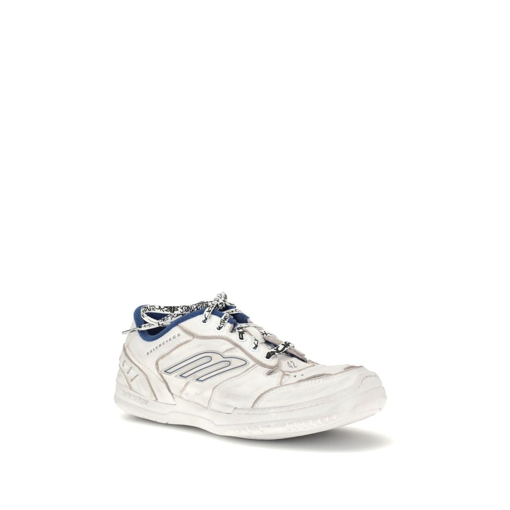 Balenciaga Gray Calf Leather Bos Taurus Athletic Sneakers - Luxe Nova