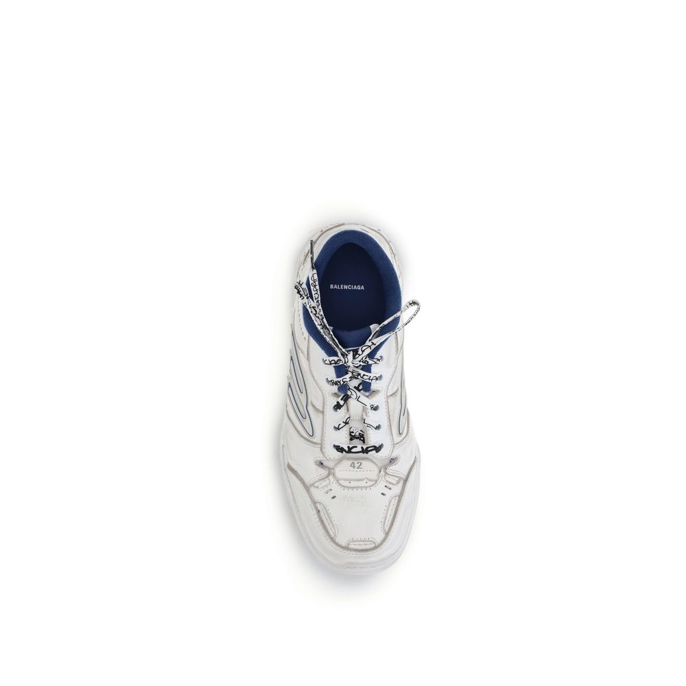 Balenciaga Gray Calf Leather Bos Taurus Athletic Sneakers - Luxe Nova