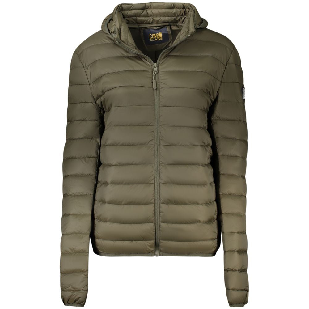 Cavalli Class Verde Polyester Men's Jacket - Luxe Nova