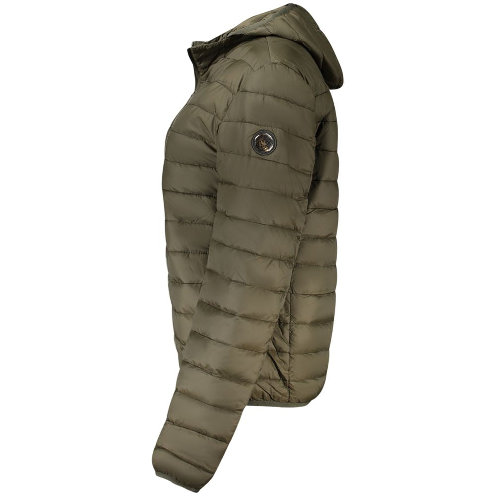 Cavalli Class Verde Polyester Men's Jacket - Luxe Nova