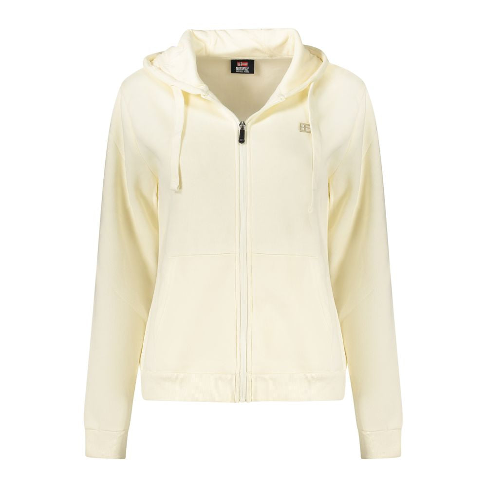 Norway 1963 White Cotton Women's Hoodie Sweatshirt - Luxe Nova