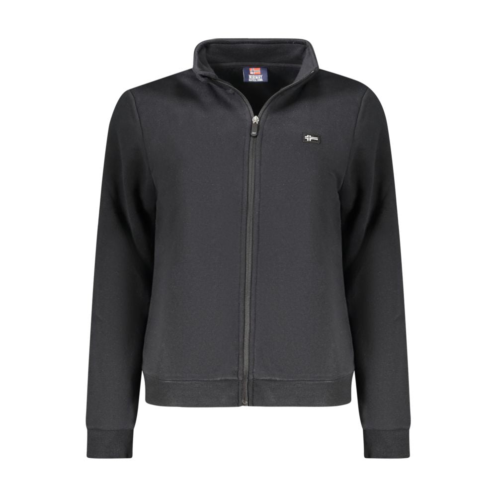 Norway 1963 Black Cotton Women Sweatshirt - Luxe Nova