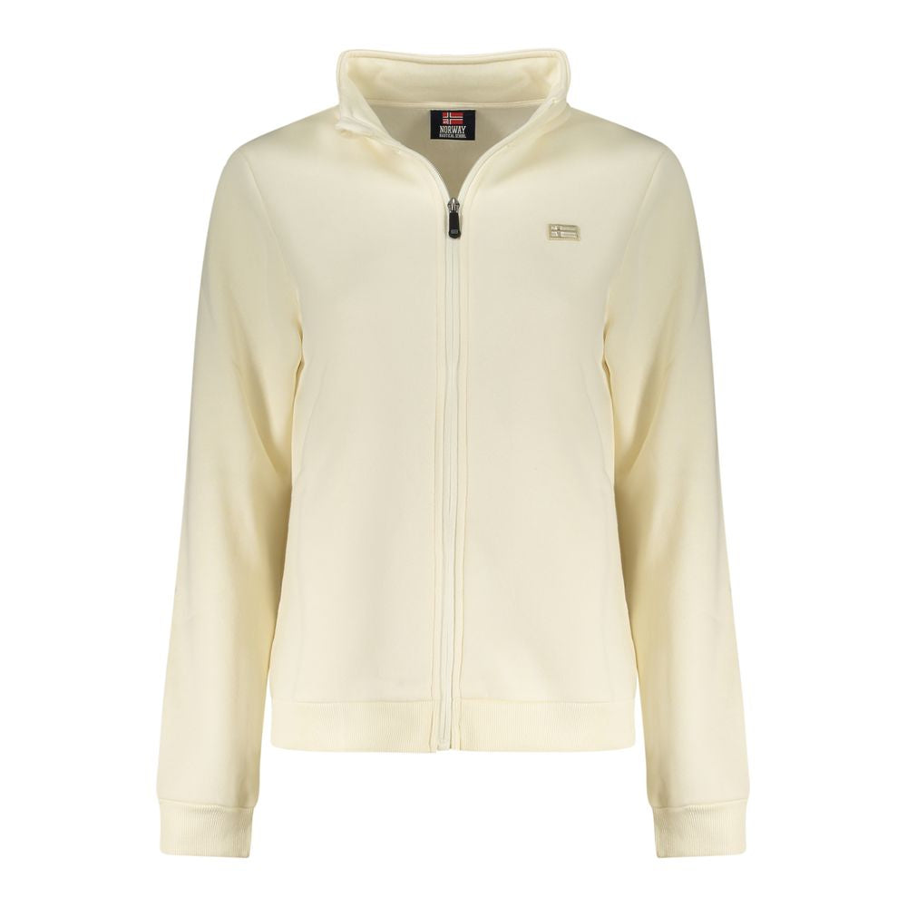 Norway 1963 White Cotton Women Sweatshirt - Luxe Nova