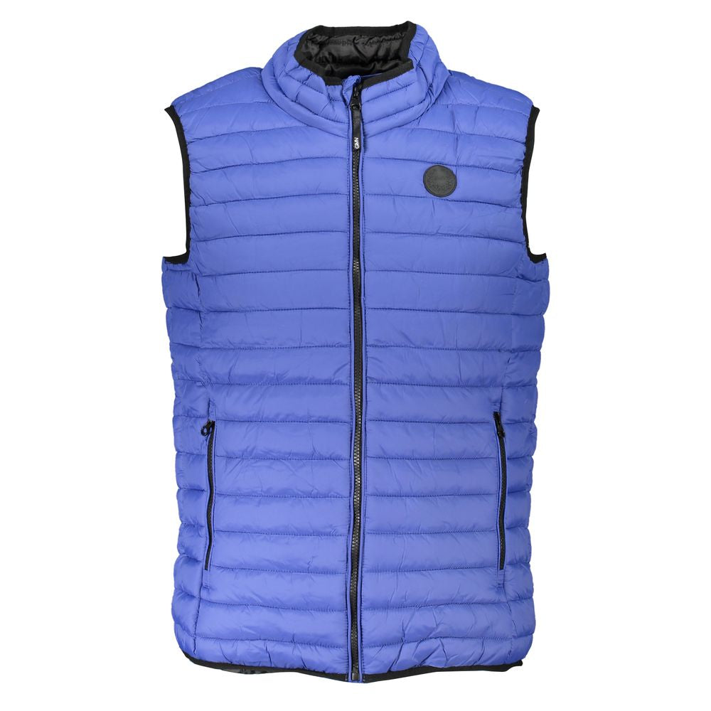 Gianmarco Venturi Blu Poliammide Men's Gilet - Luxe Nova