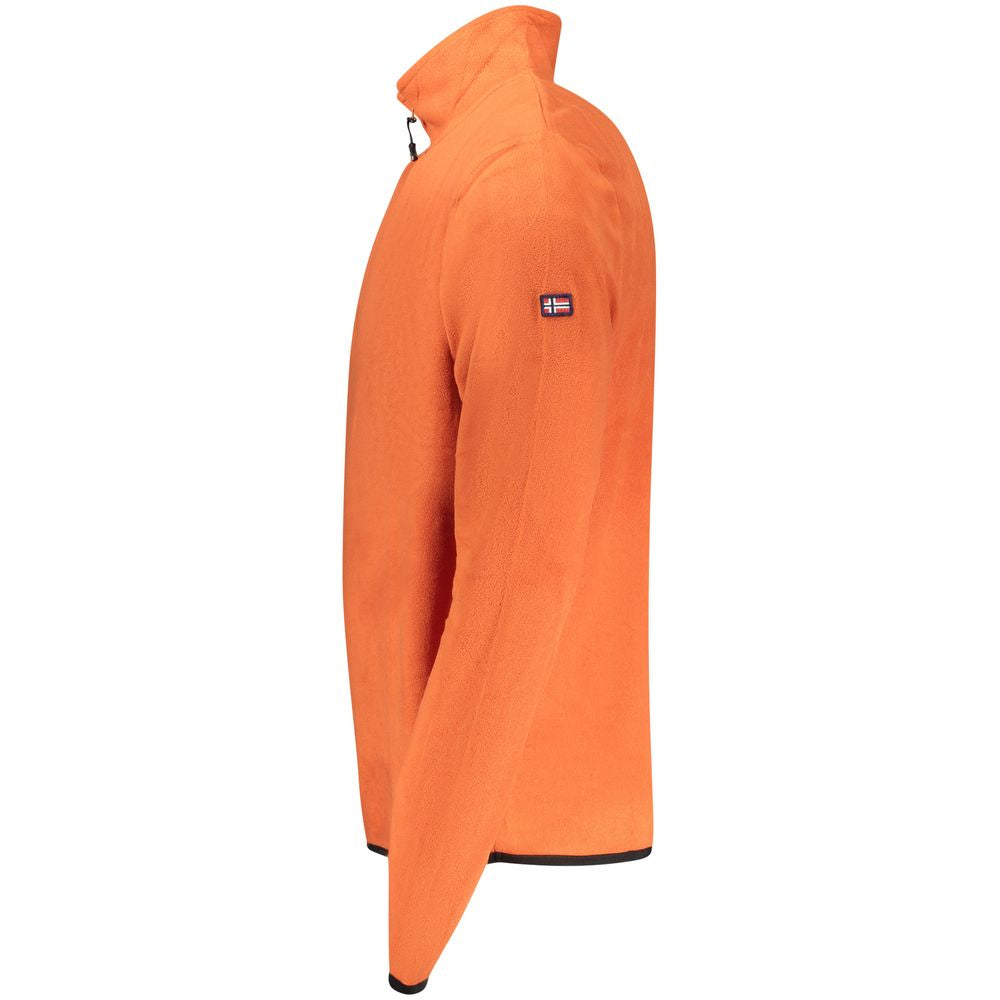 Norway 1963 Arancione Polyester Men Sweatshirt - Luxe Nova