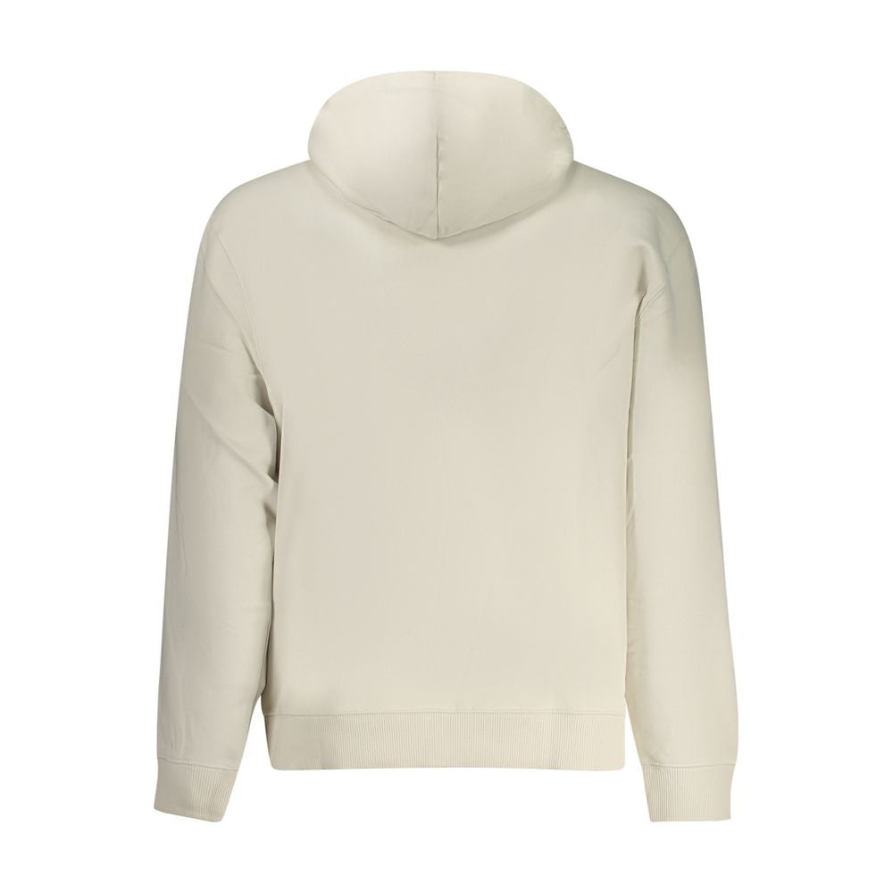 Calvin Klein Beige Cotton Men's Hoodie - Luxe Nova