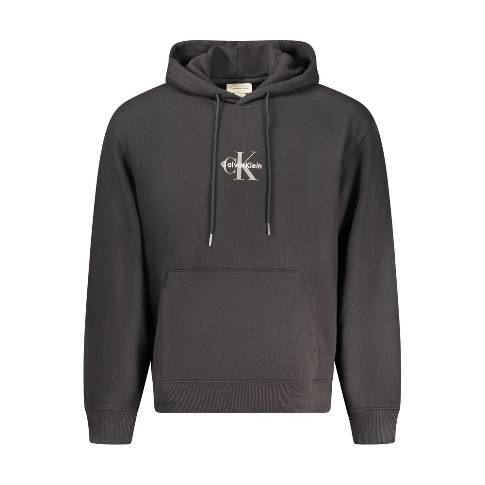 Calvin Klein Nero Cotton Mens Hoodie - Luxe Nova
