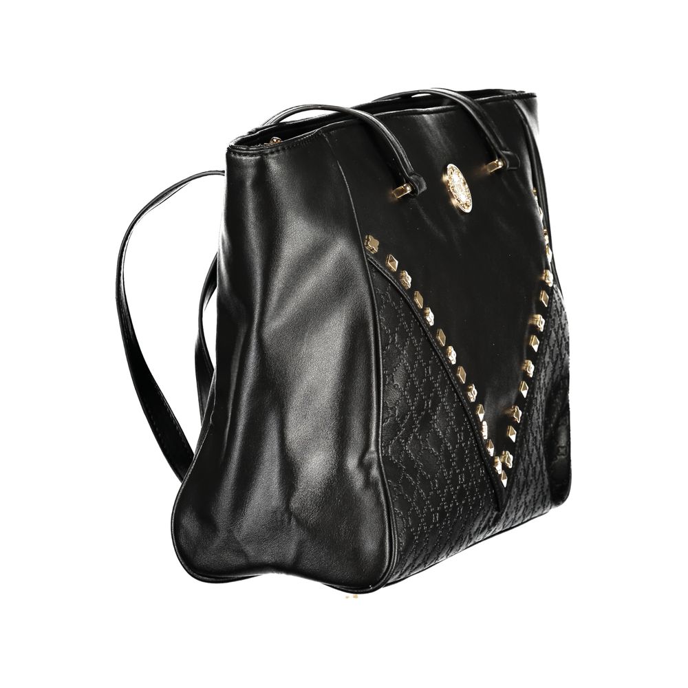 Laura Biagiotti Black PVC Women Handbag - Luxe Nova