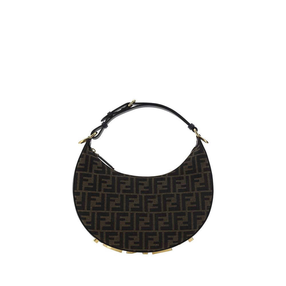Fendi Brown Polyester Shoulder Bag