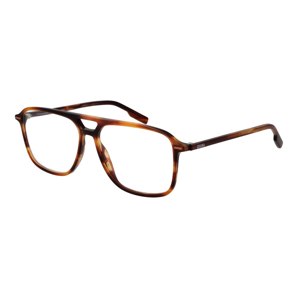 Ermenegildo Zegna Brown Acetate Glasses (Frames) - Luxe Nova