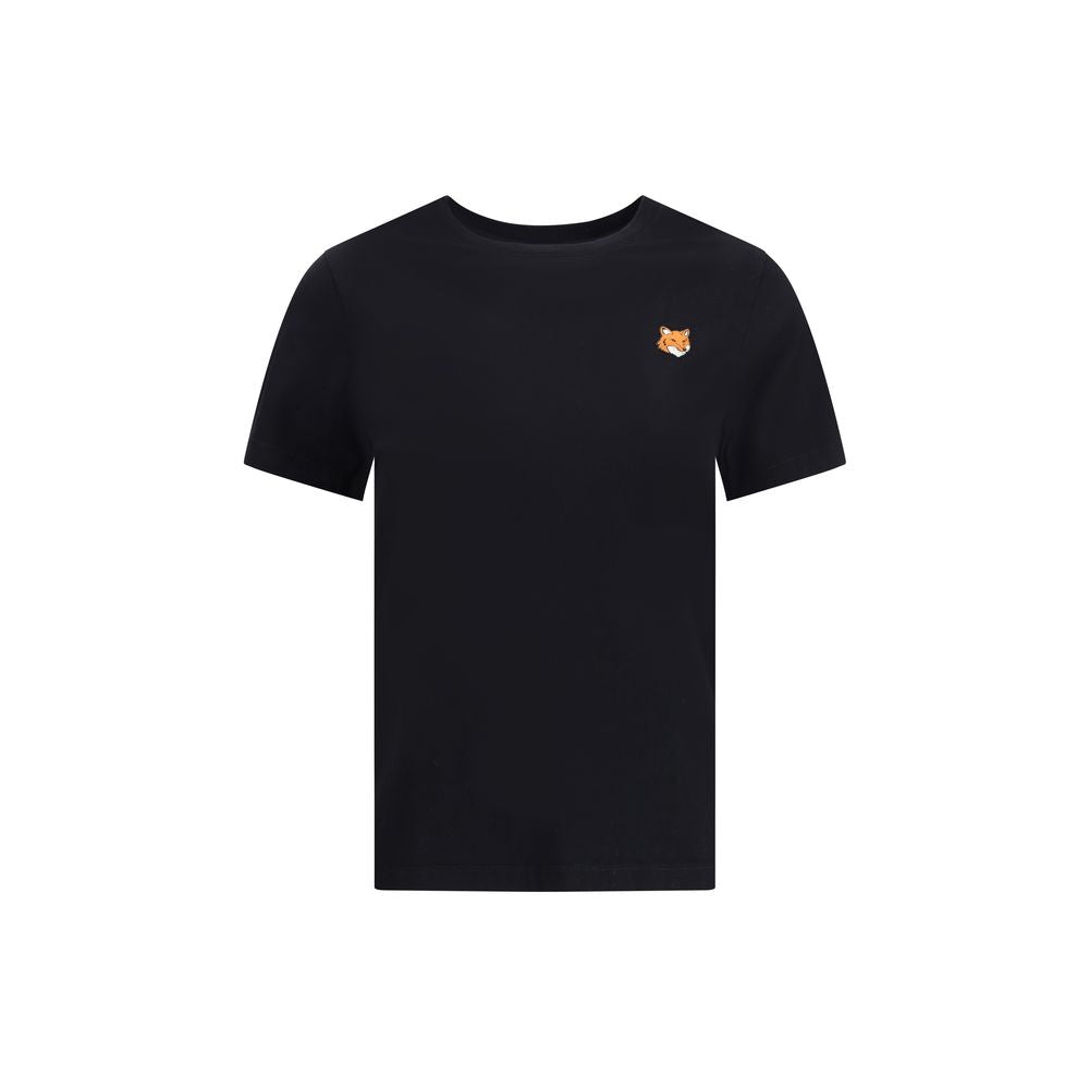 Maison Kitsuné Black Cotton T-Shirt - Luxe Nova