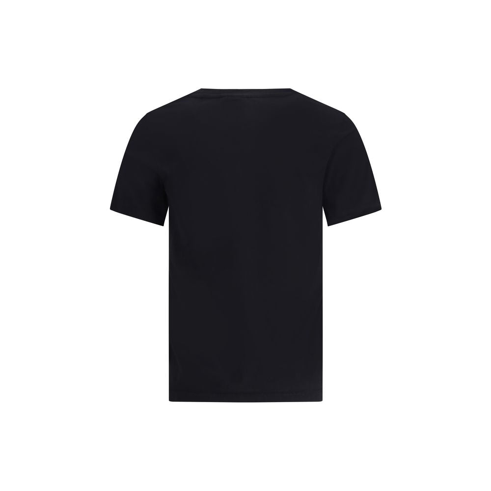 Maison Kitsuné Black Cotton T-Shirt - Luxe Nova