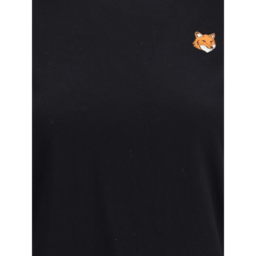 Maison Kitsuné Black Cotton T-Shirt - Luxe Nova